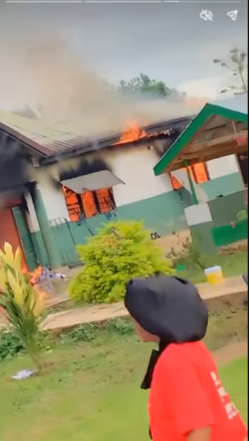 Fire destroys Dadiesoaba Nursing Training College Hostel COVER