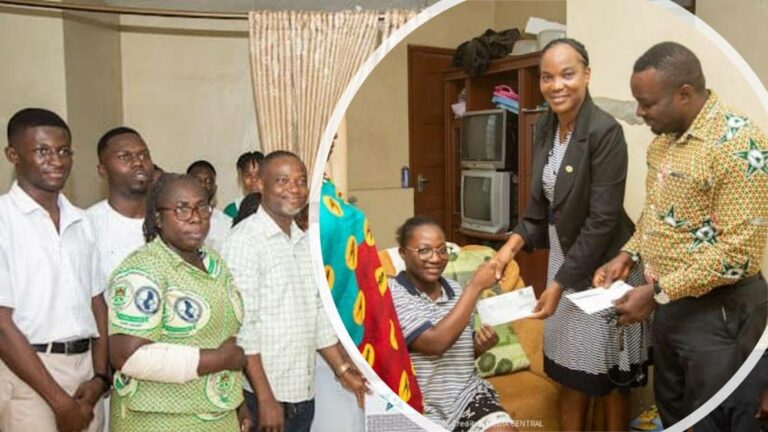 GRNMA DONATES GHC 20,000 TO SUPPORT A SICK STUDENT NURSE